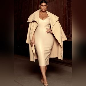 Fashion Nova - Wool Trench Coat - Size 1X